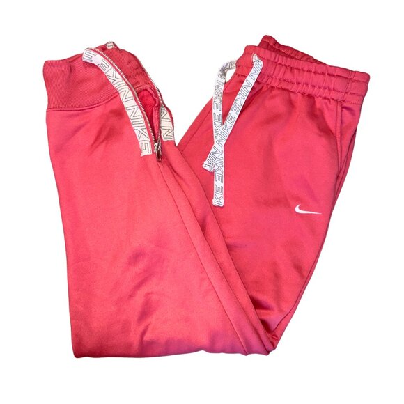 Pink Nike Fleece Sweatpants Zipper Cuff M - Picture 1 of 13